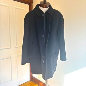 Valente Men’s 3/4 Coat Wool Blend Designer Jacket Size 55 IT 46 US Made in Italy